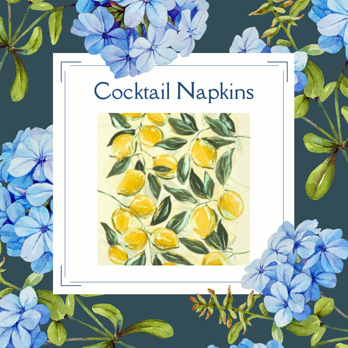 Cocktail Napkins - Lemon